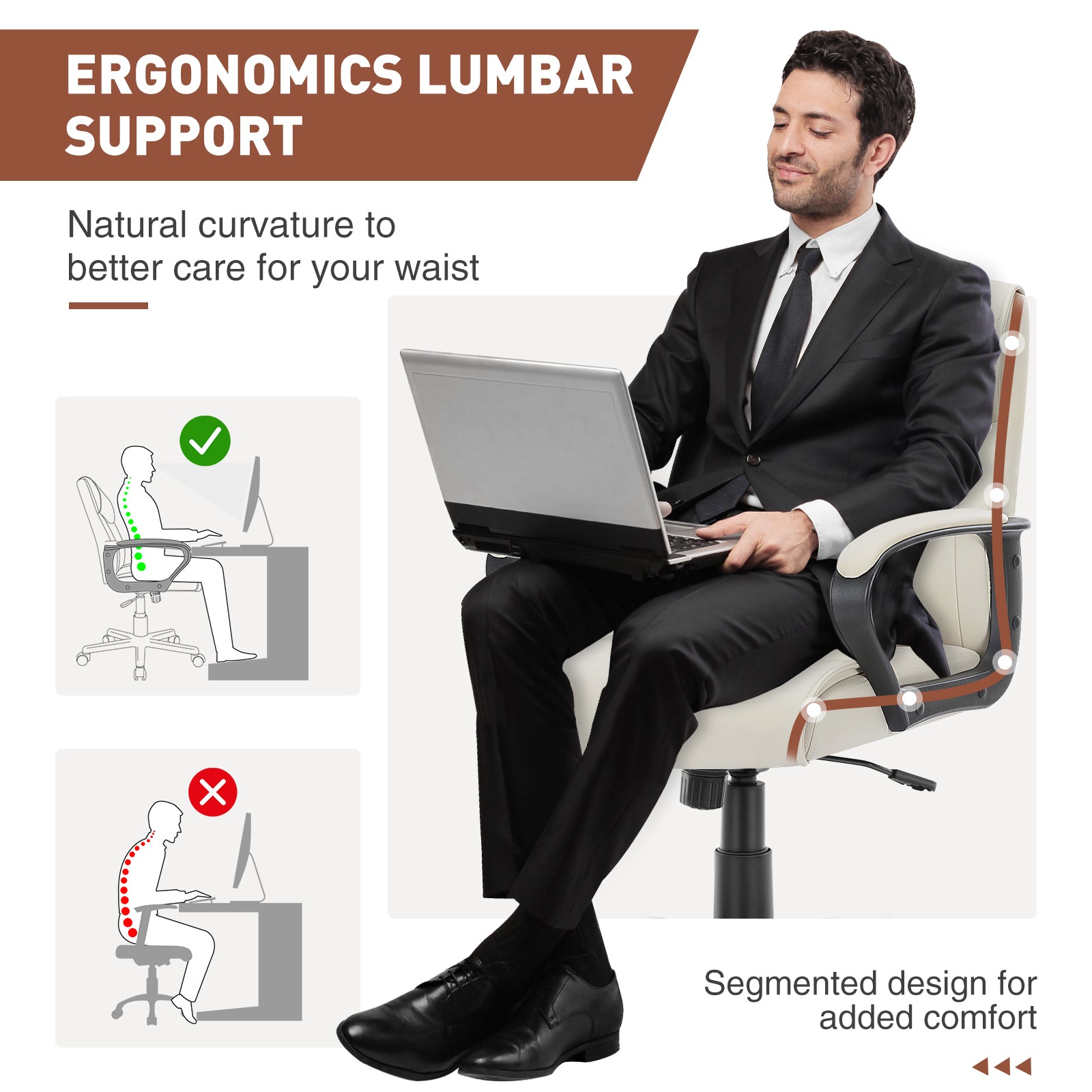 Sweetcrispy Mid Back Office Desk Chair With Padded Armrests Pu Leather Home Office Chair Gray Pu Leather