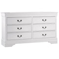 Traditional White Dresser Louis Phillippe Style Antique Drop Handles Classic Bedroom Furniture White Bedroom Classic,Traditional Wood