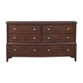 Transitional Style Bedroom Furniture 1Pc Dresser Of 6X Drawers Dark Cherry Finish Wooden Furniture Cherry Bedroom Classic,Transitional Wood