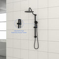 10 Inch Shower System With 5 Function Rain Hand Shower, 26.3