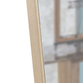 The3Rd Generation Packaging Upgrade Includes A Light Oak Solid Wood Frame Full Length Mirror, Dressing Mirror, Bedroom Entrance, Decorative Mirror, Clothing Store, And Floor Mounted Mirror. 60