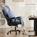 Sweetcrispy Home Office Chair Ergonomic Pu Leather Desk Chair With Armrests Black Pu Leather