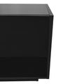 Sleek And Stylish Tv Stand With Perfect Storage Solution, Two Tone Media Console For Tvs Up To 80'', Functional Tv Cabinet With Versatile Compartment For Living Room, Black Black Primary Living Space Particle Board