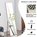 The3Rd Generation Packaging Upgrade Includes A Light Oak Solid Wood Frame Full Length Mirror, Dressing Mirror, Bedroom Entrance, Decorative Mirror, Clothing Store, And Floor Mounted Mirror. 60