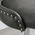 Swivel Pu Barstools Adjusatble Seat Height From 25 33 Inch, Modern Upholstered Chrome Base Bar Stools With Backs Comfortable Tufted For Home Pub And Kitchen Island,Olive Green, Sw1844Gy Gray Dining Room American Design Foam Pu Leather