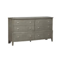 Transitional Style Gray Finish 1Pc Desser Storage Drawers Ball Bearing Glides Wooden Furniture Gray Bedroom Classic,Traditional Wood