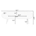 57 Inch Sofa Stool Pvc Fabric Can Be Placed In The Bed Circumference Can Also Be Placed In The Porch Black Polyester Blend