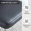 Modern Minimalist Dining Chairs, Black Pu Leather Curved Backrest And Seat Cushions, Electroplated Metal Chair Legs, Suitable For Restaurants, Bedrooms, And Living Rooms. A Set Of 4 Chairs.008 Black Pu