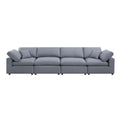 Modern Modular Sectional Sofa Set, Self Customization Design Sofa, Grey Grey Linen