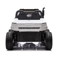 24V 2 Seater Utv Xxl Ride On Truck With Dump Bed For Kid,Ride On 4Wd Utv With 6 Wheels,Foam Tires, Suitable For Off Roading,Remote Control,Three Point Safety Harness White Polypropylene