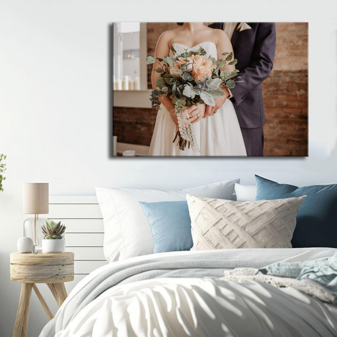 Customize Canvas Prints With Your Photo Canvas Wall Art Personalized Canvas Picture, Customized To Any Style, Us Factory ,Gifts For Family, Wedding, Friends, Home Decoration,Pet Animal Wrapped Canvas Colorful Oversized 41In Painting Prints And Posters