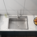 24In Stainless Steel Washing Sink W Faucet Hoses And Drain Head Only Silver Stainless Steel Stainless Steel