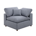 Modern Modular Sectional Sofa Set, Self Customization Design Sofa, Grey Grey Linen