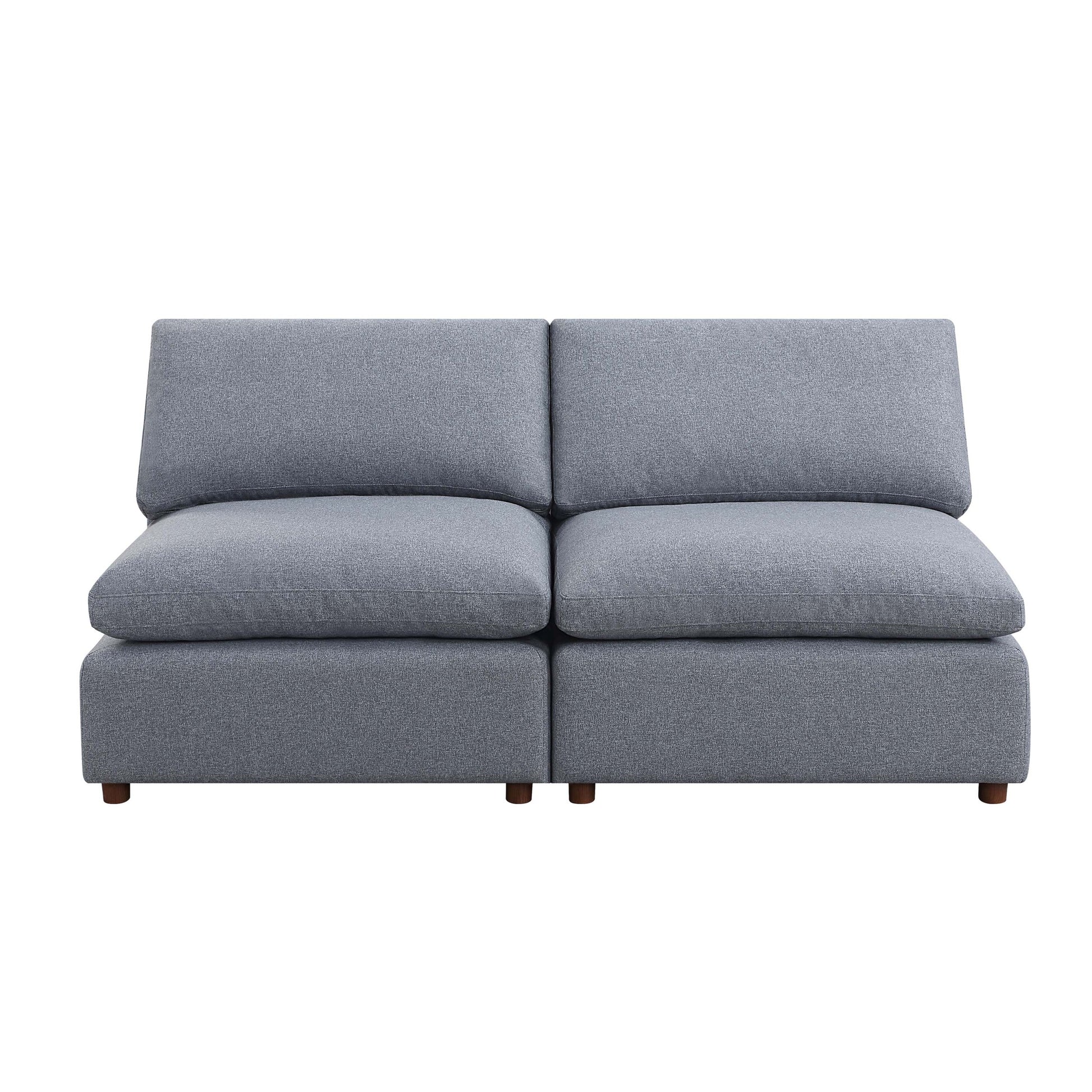 Modern Modular Sectional Sofa Set, Self Customization Design Sofa, Grey Grey Linen