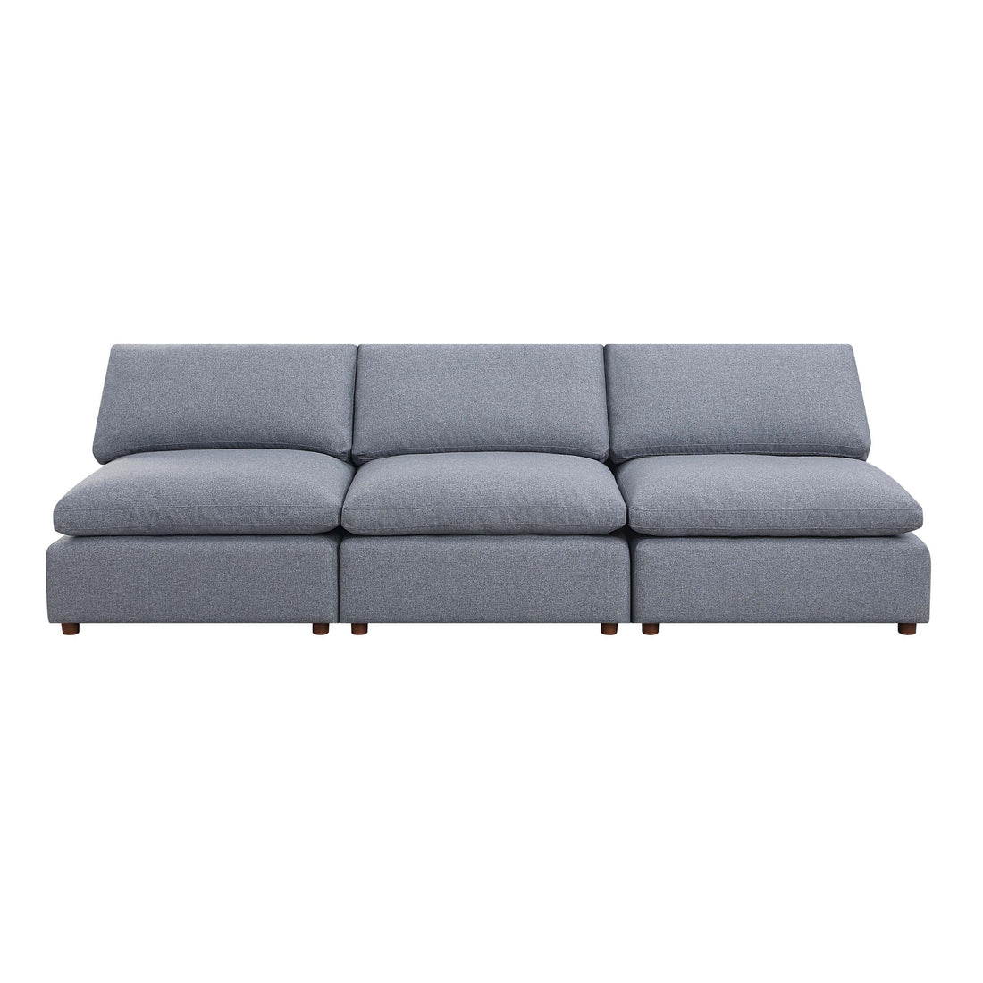 Modern Modular Sectional Sofa Set, Self Customization Design Sofa, Grey Grey Linen