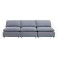 Modern Modular Sectional Sofa Set, Self Customization Design Sofa, Grey Grey Linen