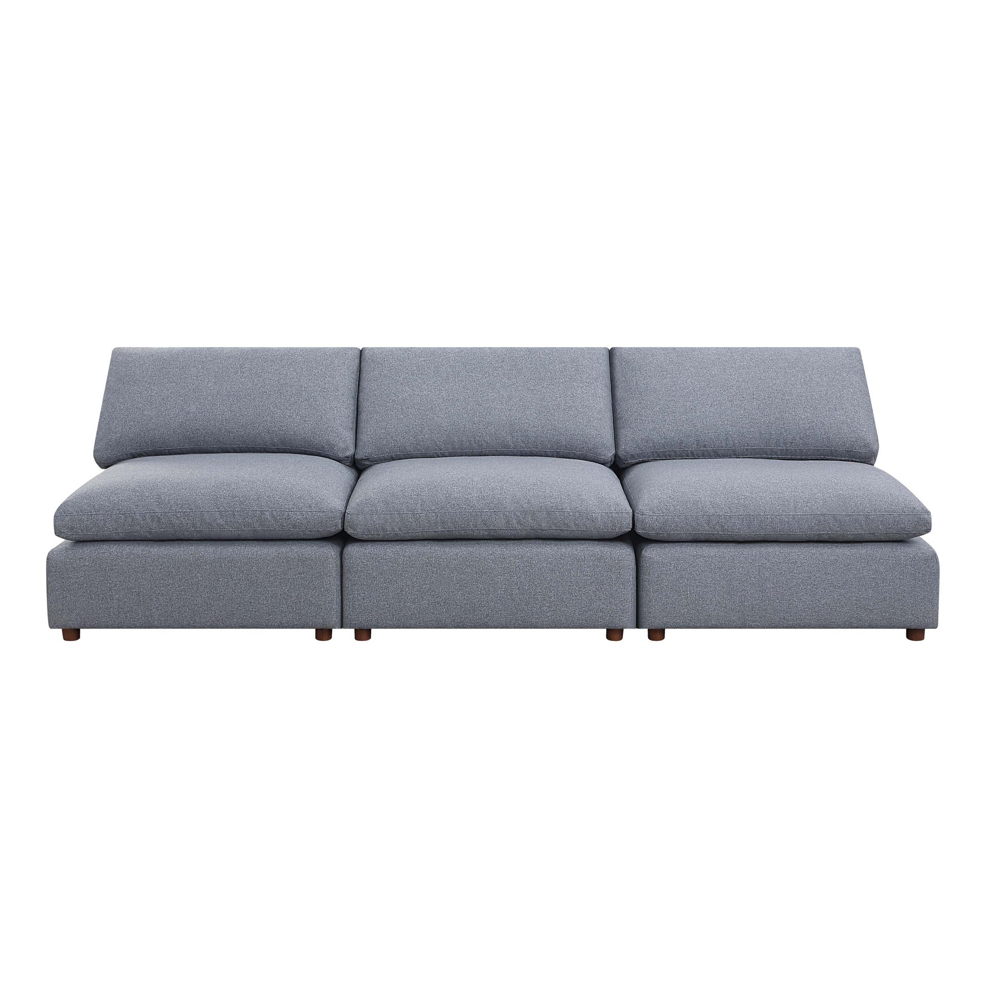 Modern Modular Sectional Sofa Set, Self Customization Design Sofa, Grey Grey Linen