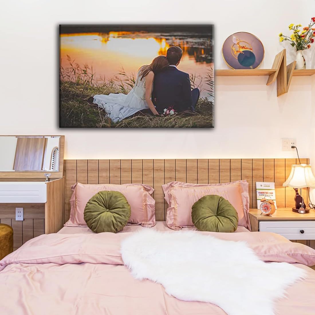 Customize Canvas Prints With Your Photo Canvas Wall Art Personalized Canvas Picture, Customized To Any Style, Us Factory ,Gifts For Family, Wedding, Friends, Home Decoration,Pet Animal Wrapped Canvas Colorful Oversized 41In Painting Prints And Posters