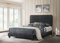 Lodi G0407 Kb Up King Bedblack Black Foam Velvet