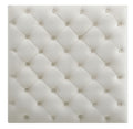 Nola G0357 O Ottomanivory Ivory Foam Velvet