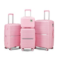 Luggage Sets 4 Piece 14 20 24 28 Pp Lightweight & Durable Expandable Suitcase Pink Polypropylene