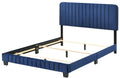 Lodi G0409 Fb Up Full Bednavy Blue Navy Blue Foam Velvet