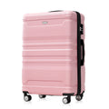 Luggage Sets Model Expandable Abs Hardshell 3Pcs Clearance Luggage Hardside Lightweight Durable Suitcase Sets Spinner Wheels Suitcase With Tsa Lock 20''24''28'' Pink Pink Black Abs