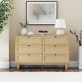 Drawer Bedroom Dresser, Wooden Antique Dresser, Tv Cabinet Bedroom Living Room Corridor Storage Dresser, Storage Box Drawer Cabinet, Six Drawer Cabinet Natural Wood Solid Wood Mdf