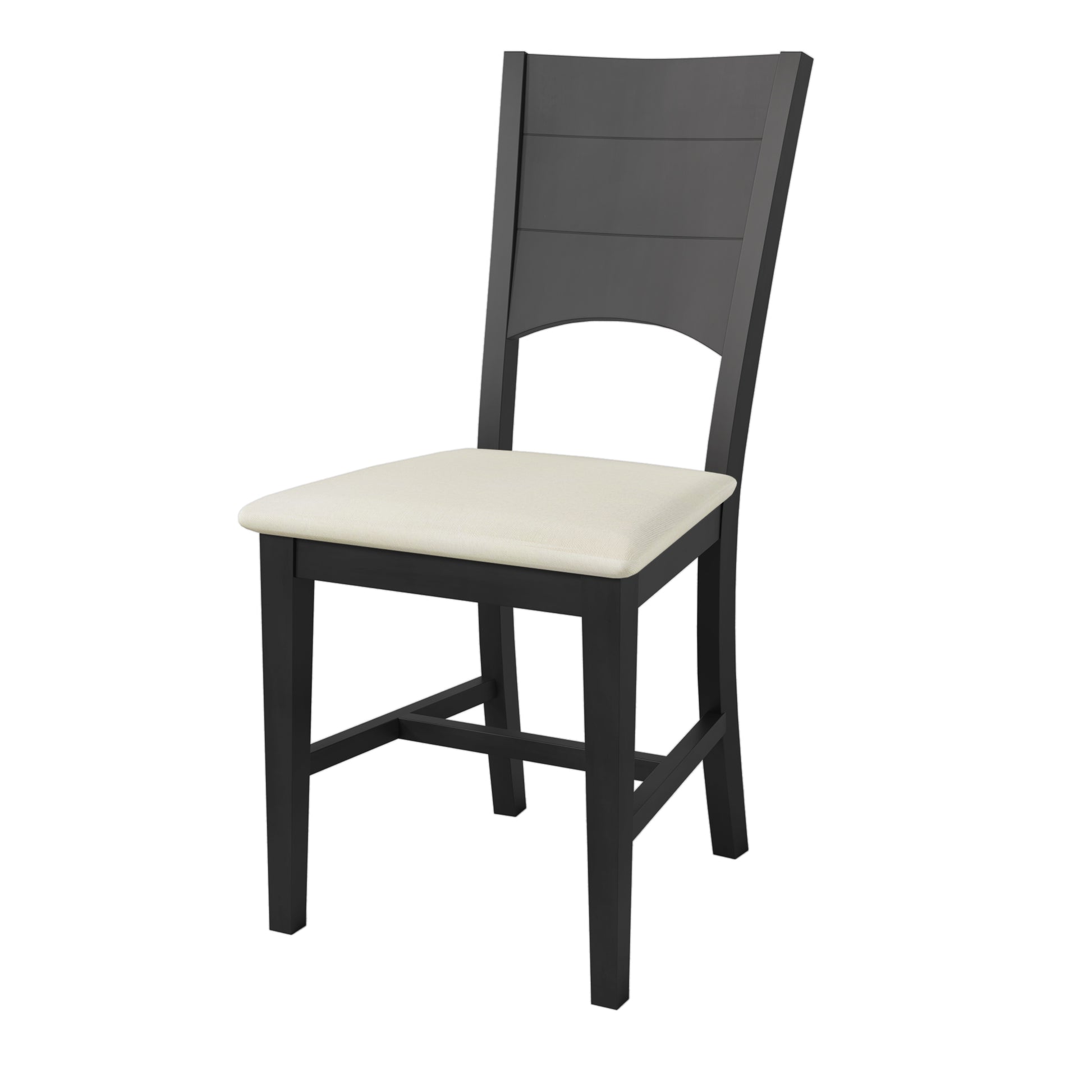 6 Piece Wood Half Round Dining Table Set Kitchen Table Set With Long Bench And 4 Dining Chairs, Modern Style, Gray Gray Wood Dining Room Bench Seating Rubberwood Rectangular Dining Table With Chair And Bench Upholstered Chair Wood Gray Solid Back Seats 6