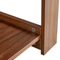 Modern And Practical Walnut Textured Coffee Tablestea Tables. The Double Layered Coffee Table Is Made Of Mdf Material. Suitable For Living Room 43.3