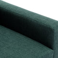 Single Seat Module Sofa Sectional Couch With Armrest With 1 Ottoman,Cushion Covers Non Removable And Non Washable,Green Green Wood Primary Living Space Soft Modern Rubberwood Foam Linen 1 Seat