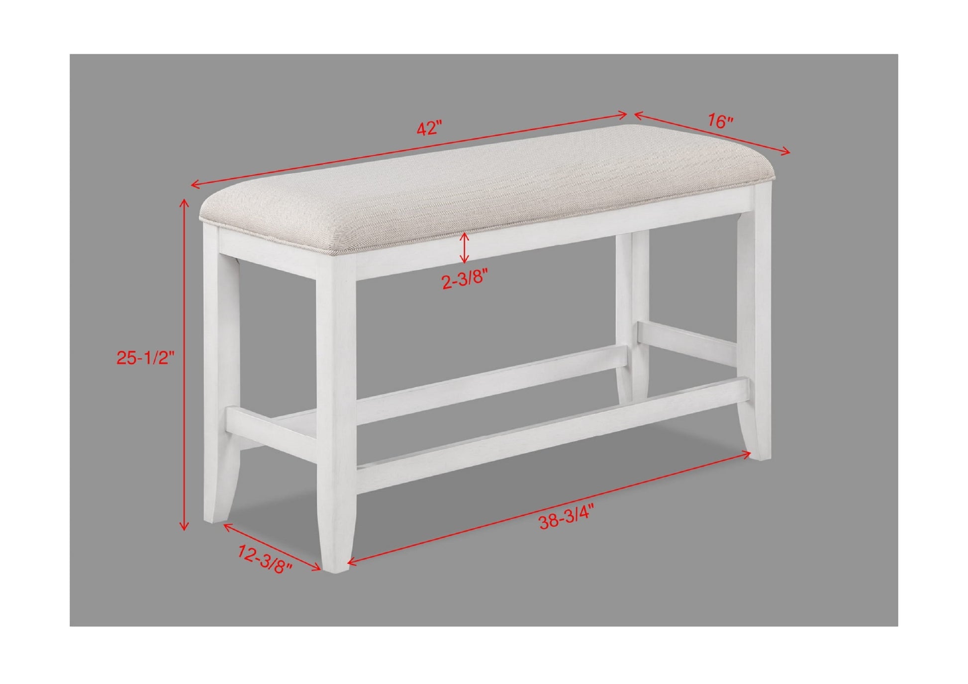 6 Piece Counter Height Dining Set White Rectangular Table Wine Bottle Storage Upholstery Chairs Open Shelf Storage Drawer Wooden Solid Wood Furniture Wood Wood White Seats 6 Wood Dining Room 60 Inches Fixed Table Farmhouse,Transitional 4 Leg Rectangular