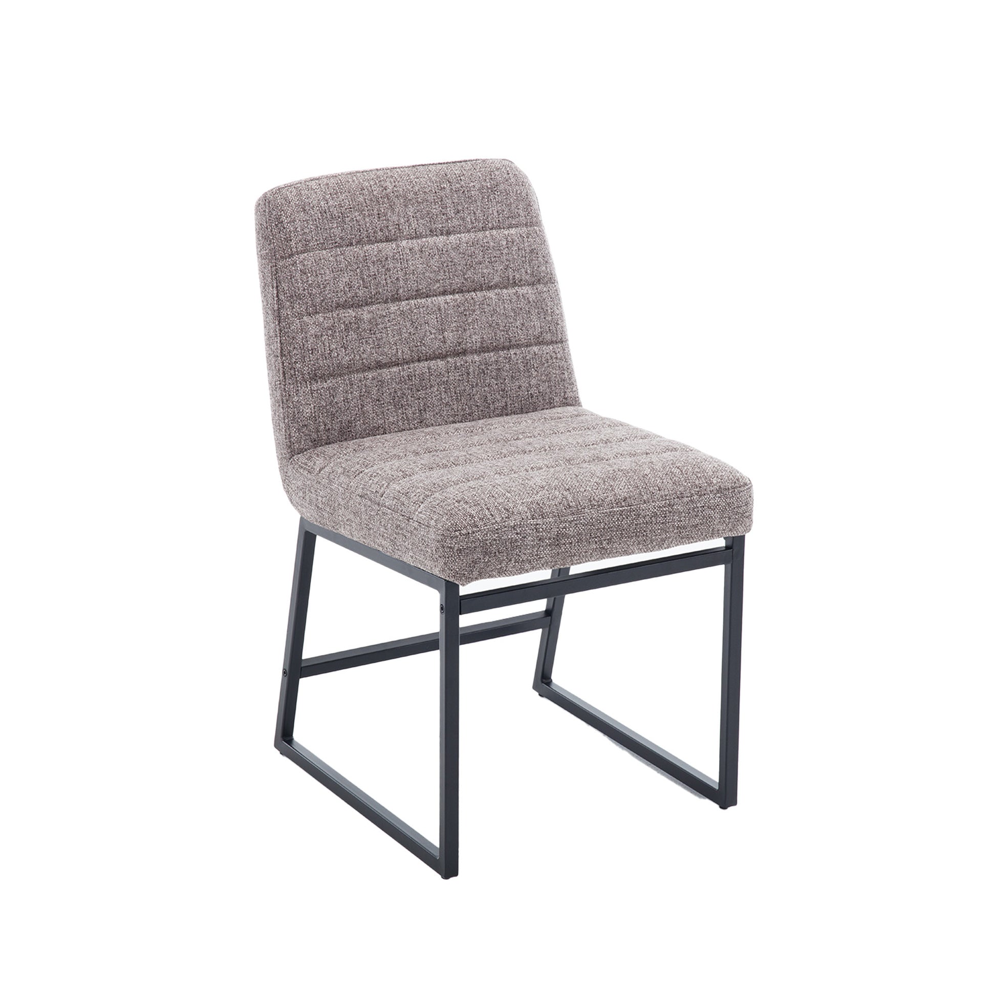 Upholstered Linen Fabric Dining Chairs Set Of 2 With Metal Legs, Mid Century Modern Leisure Chairs For Kitchen Living Room Dining Room Bistro Coffee Shop,Coffee Coffee Dining Room Foam Dry Clean Modern Dining Chairs Foam Linen