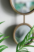 2 Circle Mirrors For Wall Decor, Unique Contemporary Wall Mirror For Living Room Bedroom Entryway,11