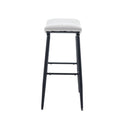 Bar Stools Set Of 2 Armless Counter Low Bar Stools Without Back Modern Linen Fabric Breakfast Stools With Metal Leg And Footrest,Beige Gray Pale Blue Beige Kitchen Foam Dry Clean Modern Bar Stools Foam Linen