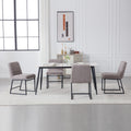 Upholstered Linen Fabric Dining Chairs Set Of 2 With Metal Legs, Mid Century Modern Leisure Chairs For Kitchen Living Room Dining Room Bistro Coffee Shop,Coffee Coffee Dining Room Foam Dry Clean Modern Dining Chairs Foam Linen