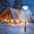 Solar Street Lamp Cap Black Pc Aluminium