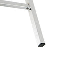 Modern Design High Counter Stool Electroplated Leg Kitchen Restaurant Grey Pu Bar Chair Set Of 2 Grey Foam