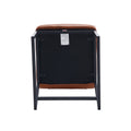 Upholstered Leather Dining Chairs Set Of 2 With Metal Legs, Mid Century Modern Leisure Chairs For Kitchen Living Room Dining Room Bistro Coffee Shop,Brown Brown Dining Room Foam Dry Clean Modern Dining Chairs Foam Pu Leather