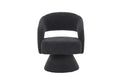 Swivel Accent Chair Armchair, Round Barrel Chair In Fabric For Living Room Bedroom,Grey Teddy Grey Teddy Foam Faux Fur