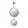 2 Circle Mirrors For Wall Decor, Unique Contemporary Wall Mirror For Living Room Bedroom Entryway,11