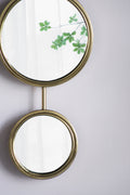 2 Circle Mirrors For Wall Decor, Unique Contemporary Wall Mirror For Living Room Bedroom Entryway,11