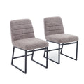 Upholstered Linen Fabric Dining Chairs Set Of 2 With Metal Legs, Mid Century Modern Leisure Chairs For Kitchen Living Room Dining Room Bistro Coffee Shop,Coffee Coffee Dining Room Foam Dry Clean Modern Dining Chairs Foam Linen