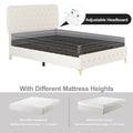 Full Platform Bed Frame With Pneumatic Hydraulic Function, Velvet Upholstered Bed With Deep Tufted Buttons, Lift Up Storage Bed With Hidden Underbed Oversized Storage, Beige Full Beige Velvet