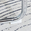 Table And Chair Set. 1 Table 4 Gray Chairs Round Dining Table With A 40 Inch Diameter Glass Tabletop And Silver Plated Metal Legs. 4 Gray Pu Chairs Dt 1164 001 Transparent Seats 4 Glass