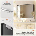 Bathroom Mirror Vanity Mirror For Wall,Aluminum Alloy Framed Wall Mirror Farmhouse,40