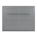 Queen Size Murphy Bed Wall Bed,Gray Queen Gray Plywood