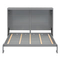 Queen Size Murphy Bed Wall Bed,Gray Queen Gray Plywood