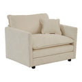 3 Piece Sofa Set With Arm Pillows And Toss Pillowssofa Set Include 2 Piece Of Arm Chair And One 2 Seat Sofa, Space Saving Casual Sofa Set For Living Room, Beige Chenille Beige Chenille 4 Seat