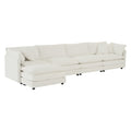 Aile White With Armrest White Chenille 1 Seat